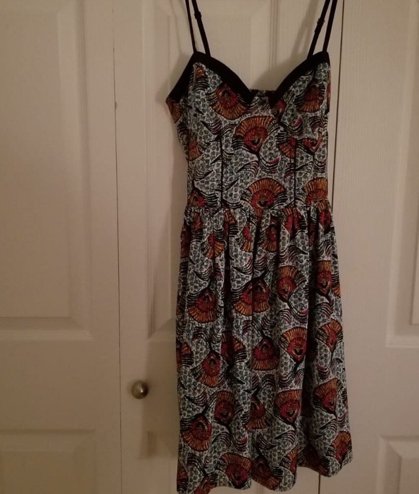 Tribal pattern summer dress